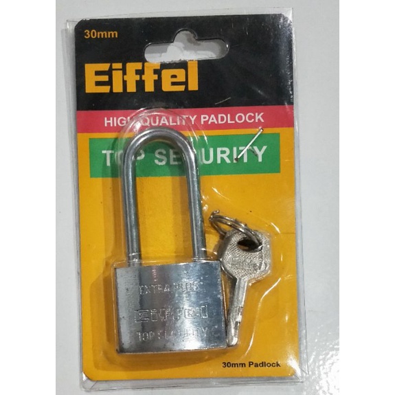 Gembok Putih Panjang 30mm Eiffel