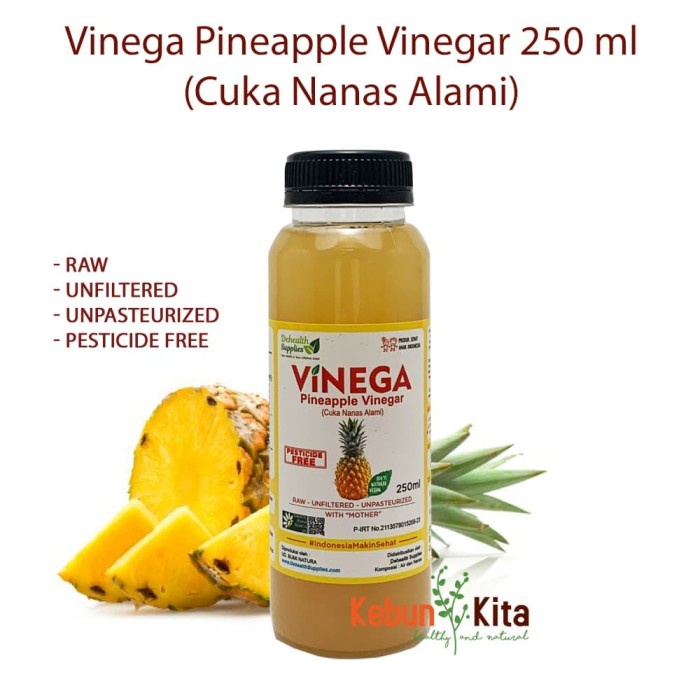 

Jual Vinega Pineapple Vinegar With The Mother 250Ml (Cuka Nenas Vinega)