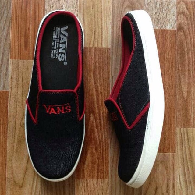 Sepatu sandals Vans levis list red DMC13 Limited edition