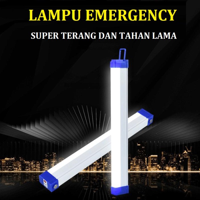 [WS] lampu emergency t5 60w super terang / lampu darurat T5 portable  60watt  - lampu emergency T5 40w