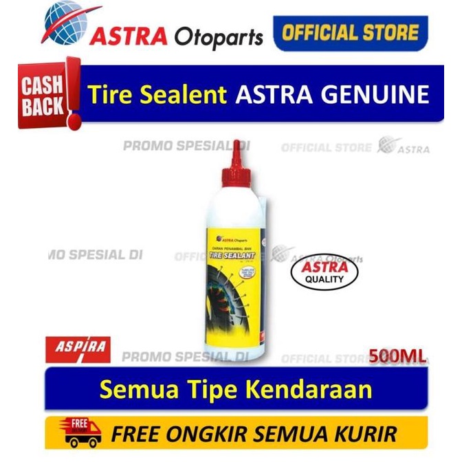 Cairan Anti Bocor Ban Tubeless 500 ml ASPIRA BAN MOTOR 17 INCH ASTR4OTO Kualitas Baik