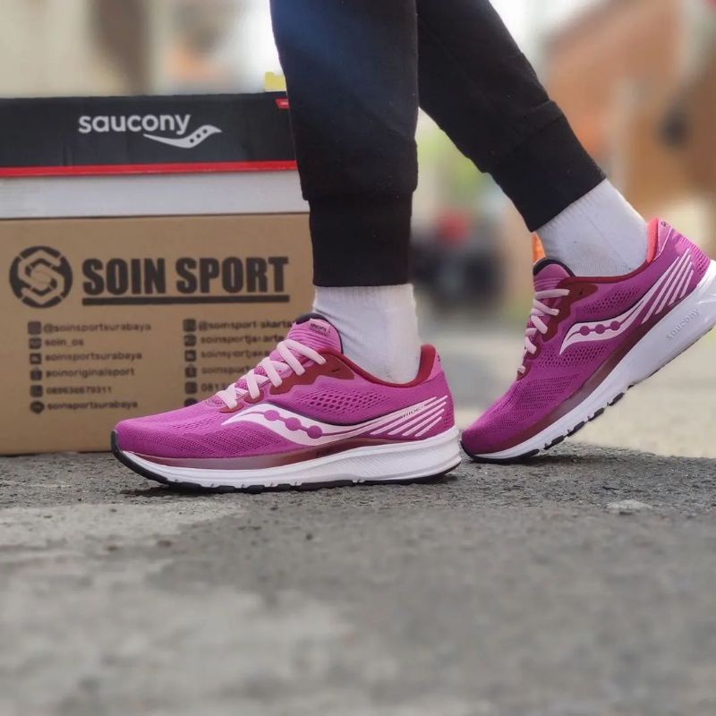 SEPATU LARI WANITA SAUCONY RIDE 14  (S10650-30)