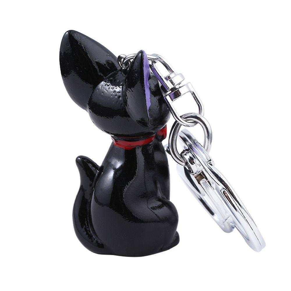 Lanfy Gantungan Kunci Kucing Gantungan Kunci Mobil Pria Wanita Keyring Pendant Hayao Miyazaki Black Action Figure