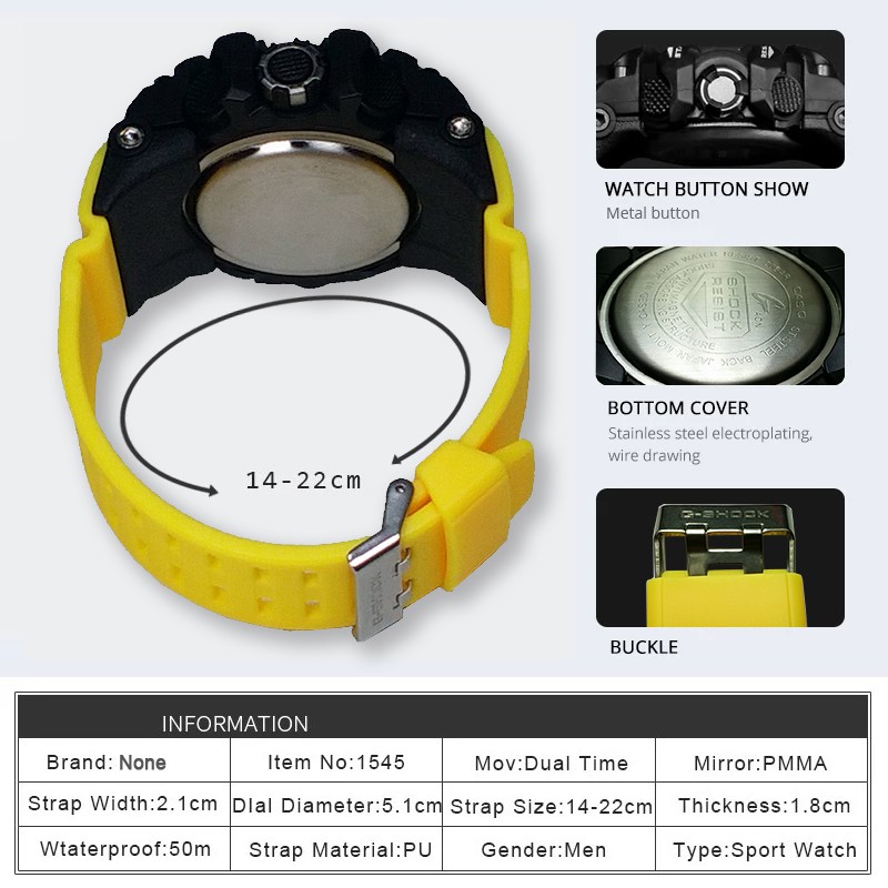 (Istimewa Bossque) Jam IPSI Double Time Tali Kuning (Exclusive)