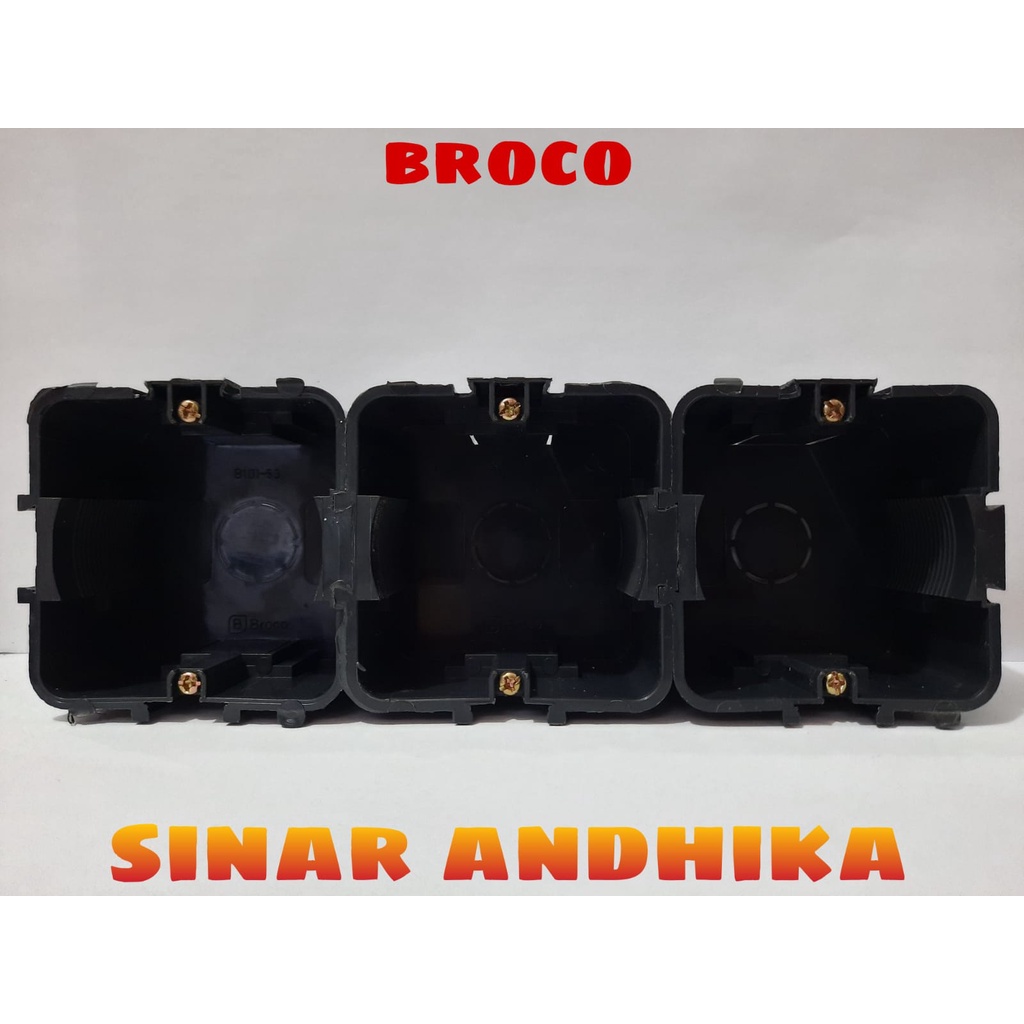 INBOW DUS / BOX TRIPLE HITAM BROCO B101-53