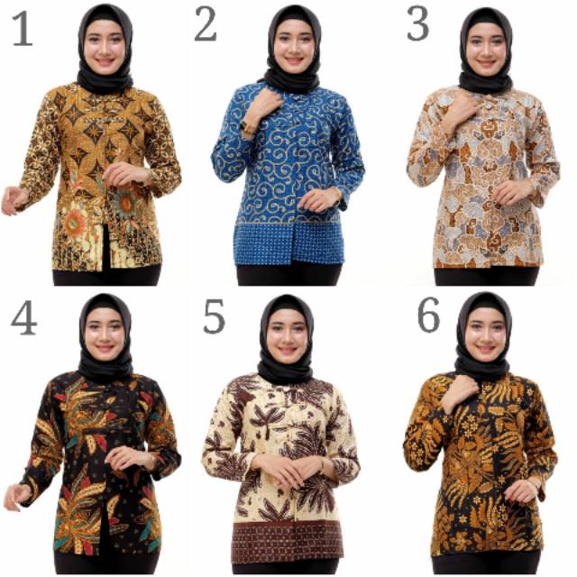 Kenongo BATIK  Atasan  BATIK  Wanita RISNA HRB026 Blus 