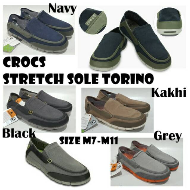 Sepatu Cowok Kanvas Crocs Streth Sole Torino Man Canvas