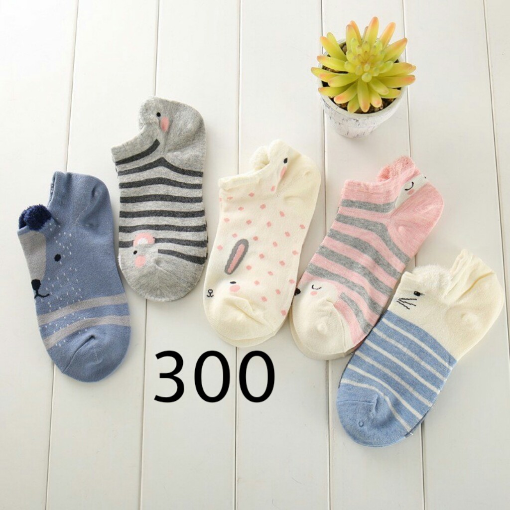 kaos kaki korean style kaos kaki motif lucu 300