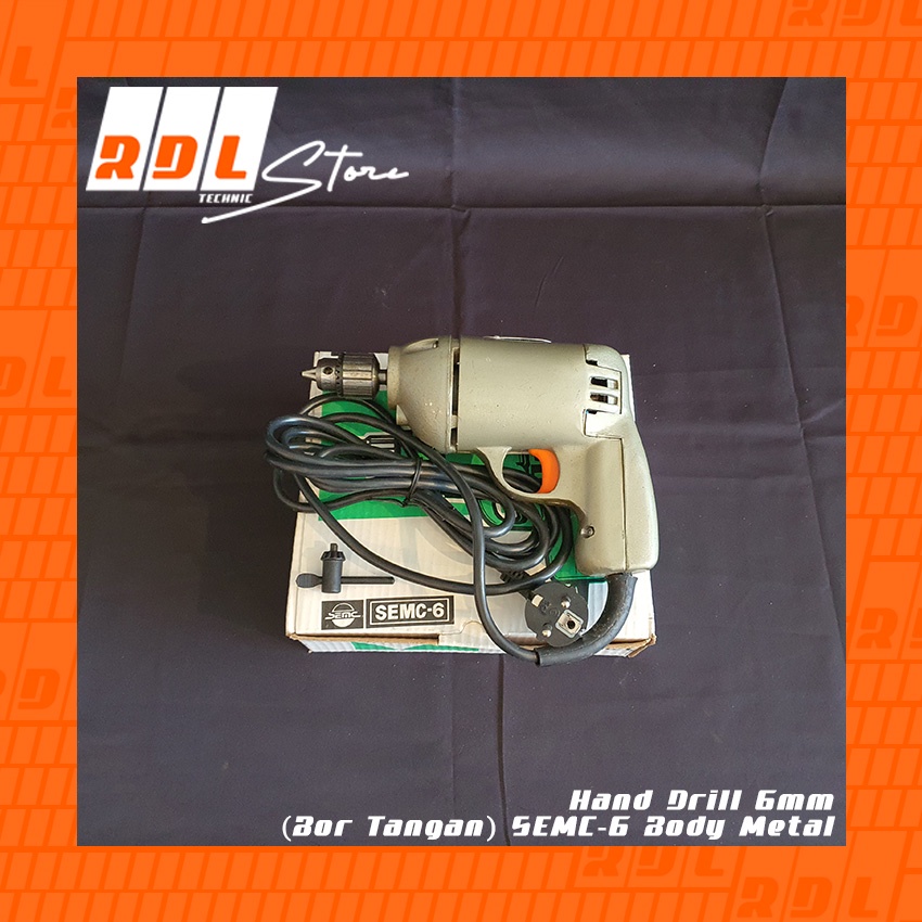 Hand Drill 6mm (Bor Tangan) SEMC-6 Body Metal