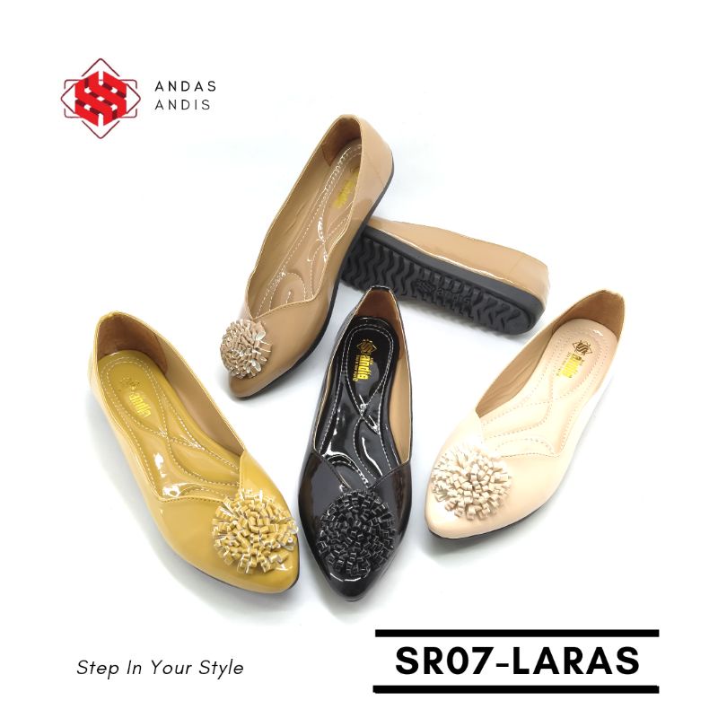 Andas Andis - Sepatu Flatshoes Wanita Glosy Laras