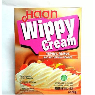 

Haan Whippy Cream Whip Cream Bubuk Whipping Krim Powder 200 gr Tanpa BOX