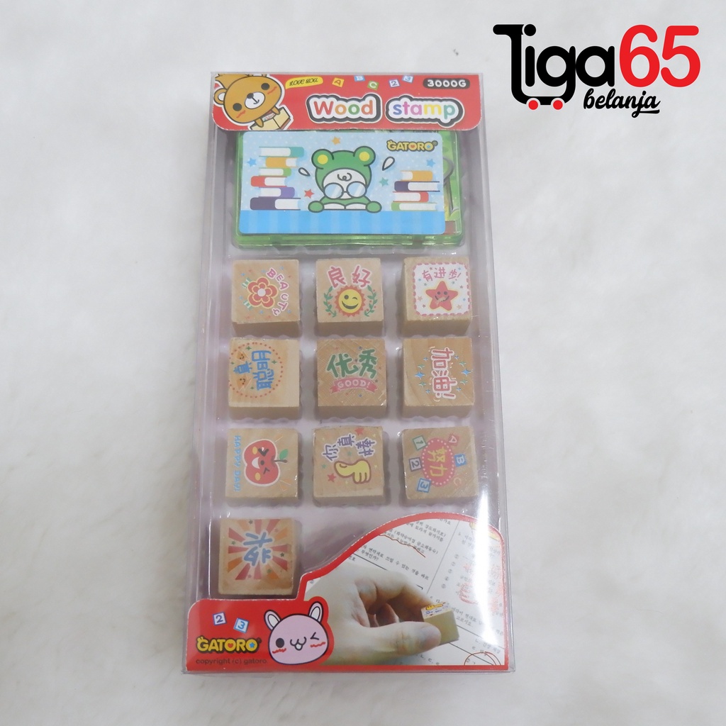 365 Stempel Fancy #40624 Type DM kotak Stampel / Stamp Mainan Anak / Character Stampel