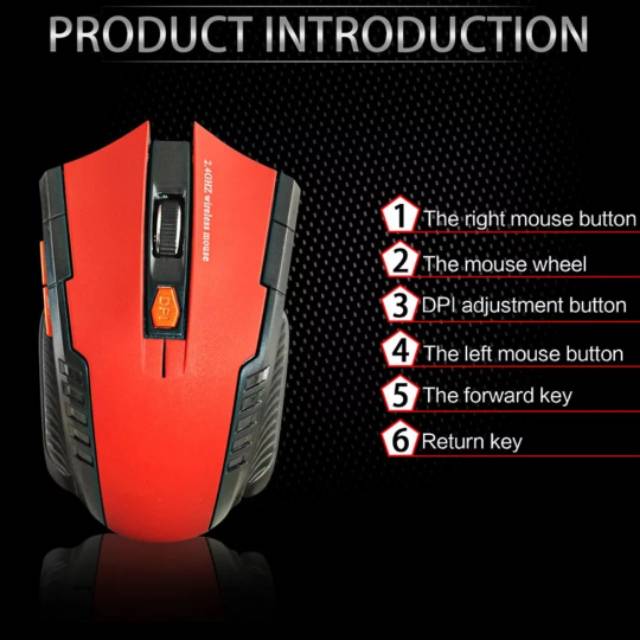 Mouse Wireless Mouse Gaming 6D USB 2.4GHz Optical Mouse USB ORI