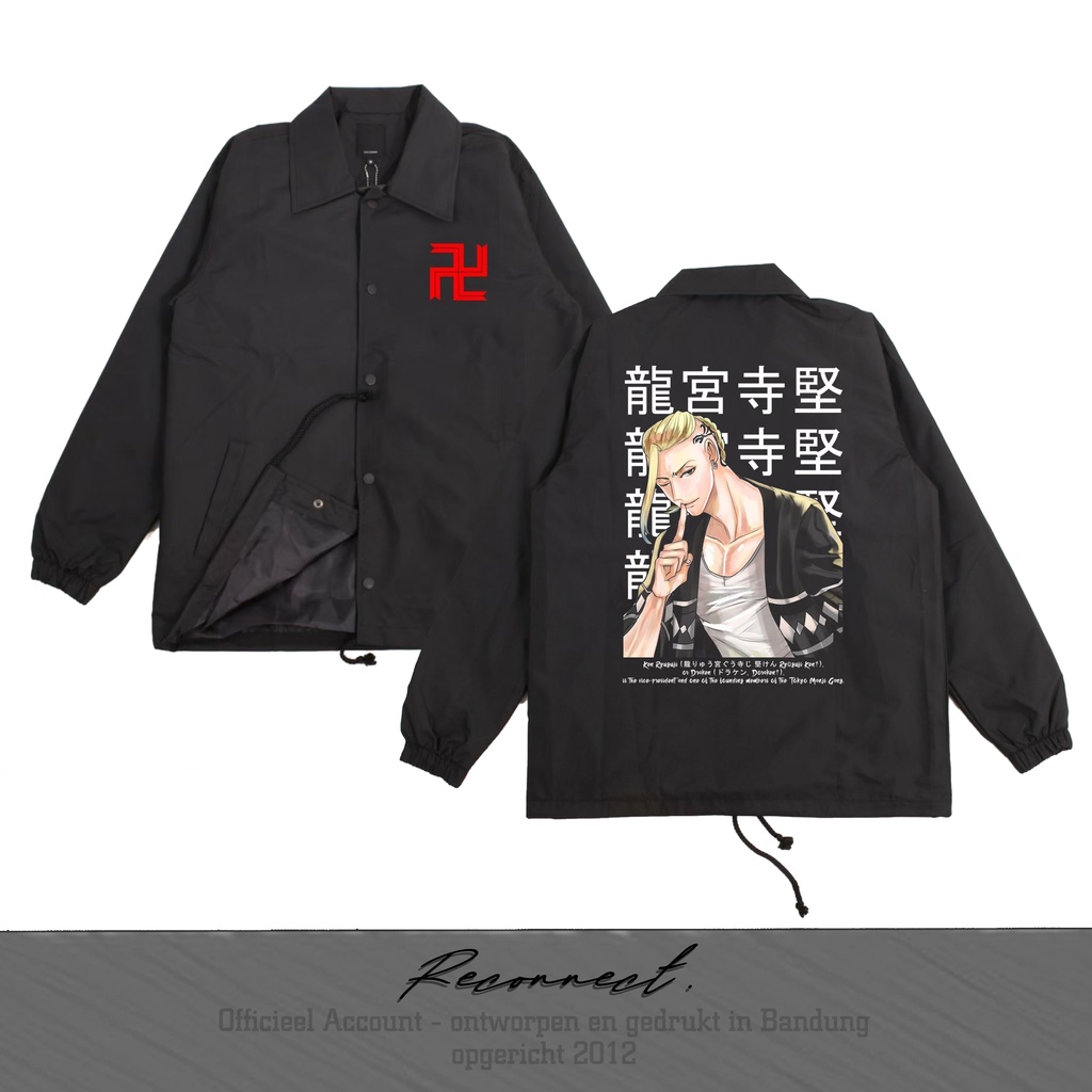 Reconnect Coach Jacket Anime Tokyo Revengers Draken ken Ryuguji - Unisex