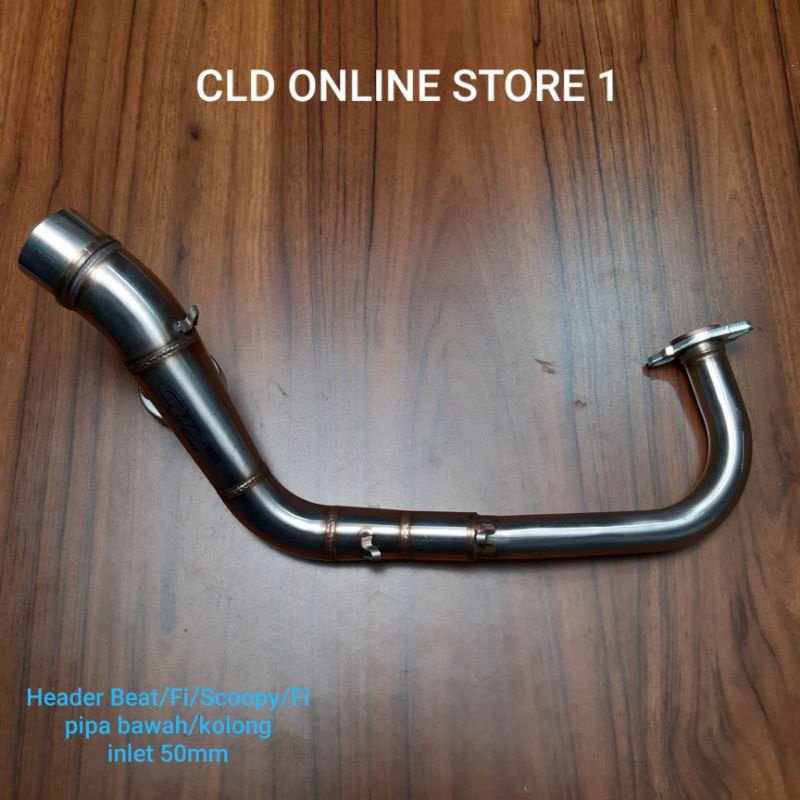 Header CLD racing Beat,BeatFi,Scoopy,ScoopyFi pipa bawah inlet 50mm