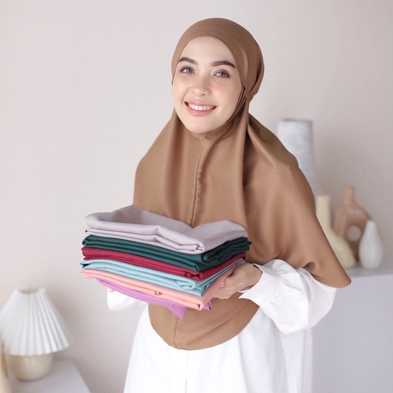 Sovva Label - Bergo Maryam Hijab Instan Tali Bahan Premium Lady Zara-1