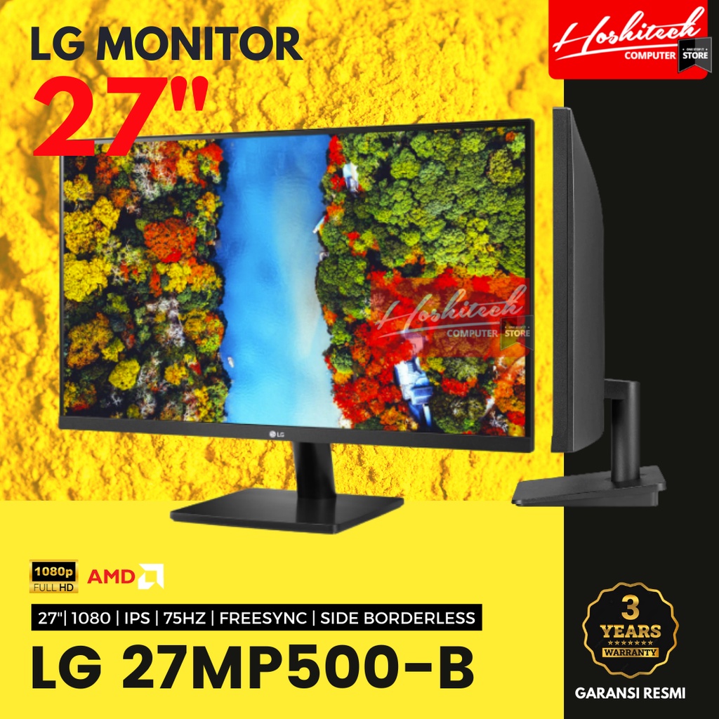 LG Monitor Gaming 27 INCH 27MP500-B FHD IPS AMD FreeSync