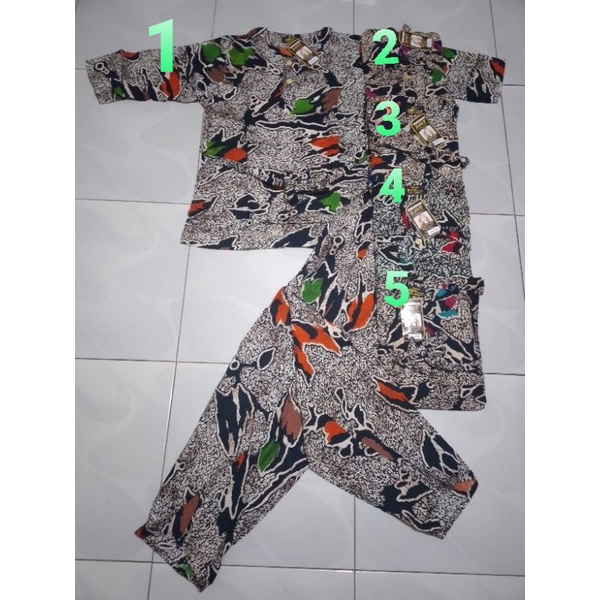 Setelan Celana Panjang SMT MARISA Tangan 3/4, ld 105