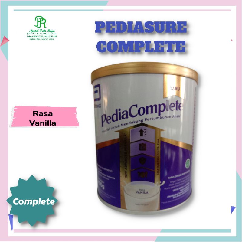 

PEDIASURE COMPLETE VANILLA 400 gr SUSU PERTUMBUHAN (1 - 10 Tahun)