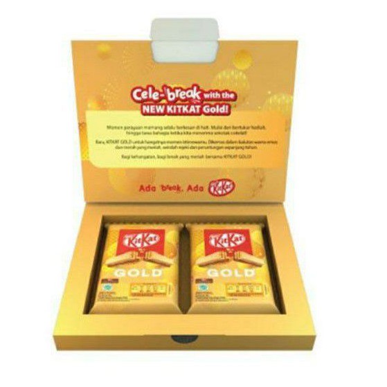 Coklat KitKat Gold 4 F isi 2 Pcs 35 gram Edisi Khusus