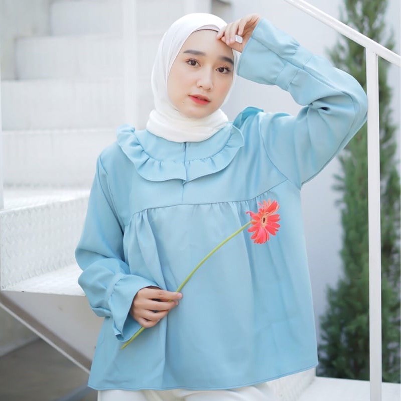 BEFAST - ZEC OOTD Wanita Blus ATICA / Anggi Blouse / Blouse Wanita / Blouse Wanita Hijab