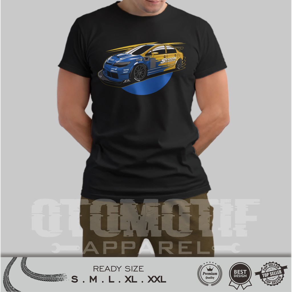 KAOS OTOMOTIF CIVIC FD SPOON SPORT RACING SERIES