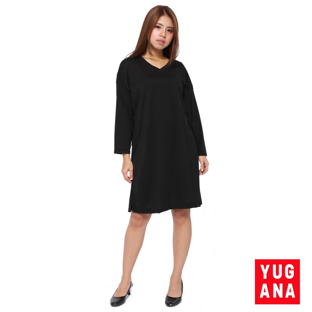 TERRIBERRI - V.TUNIK Tunik V-Neck Polos XXL Jumbo Wanita