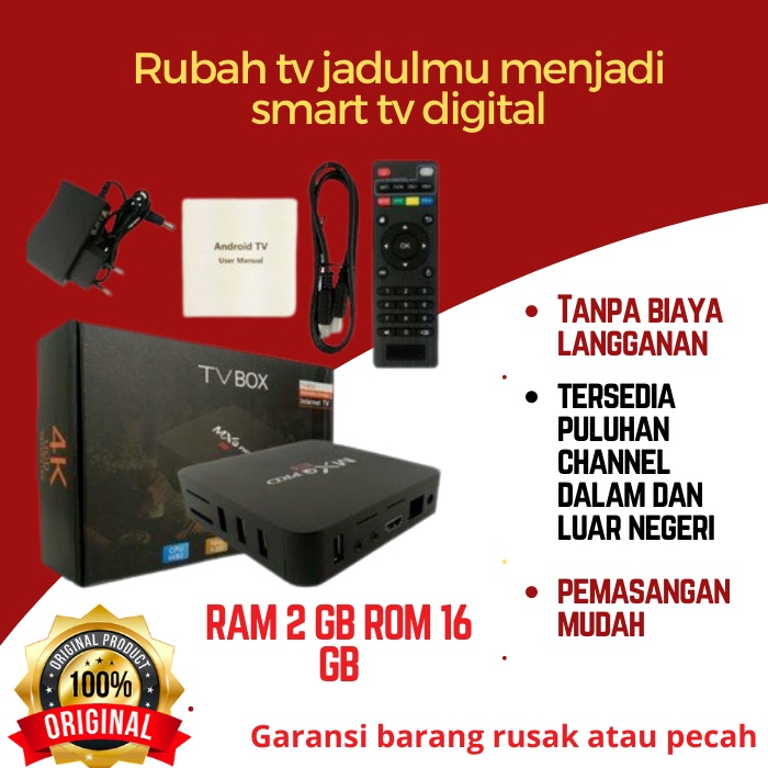 alat tv digital box tv digital tv box mxq pro 4k ram 8 rom 256 terlaris