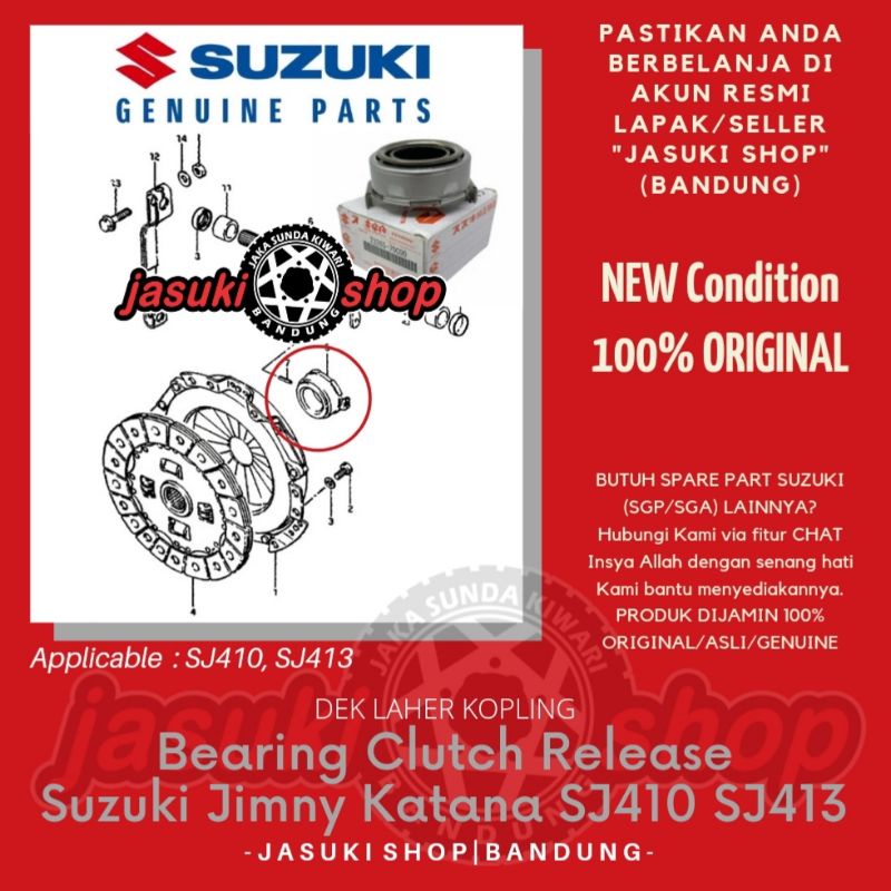 Bearing Clutch Release Dek Laher Kopling Suzuki Jimny Katana Sierra Caribian Samurai SJ410 SJ413