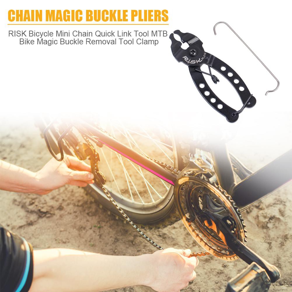 MOJITO RISK Bicycle Mini Chain Quick Link Tool MTB Bike Magic Buckle Removal Clamp