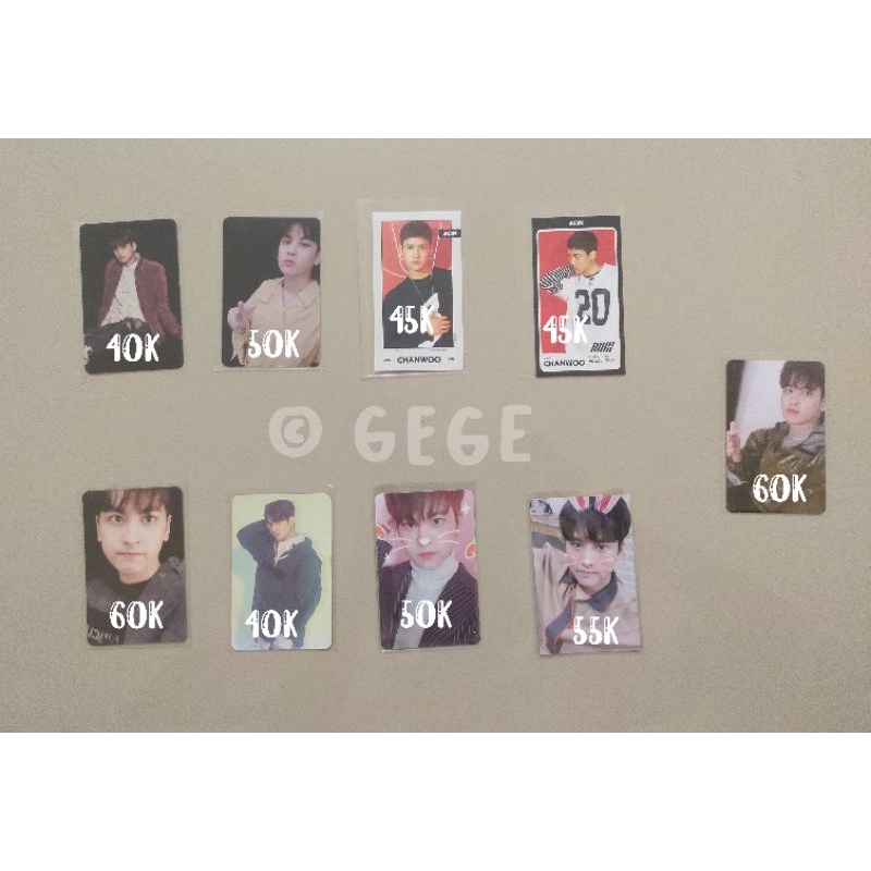 Official Photocard Jung Chanwoo iKON