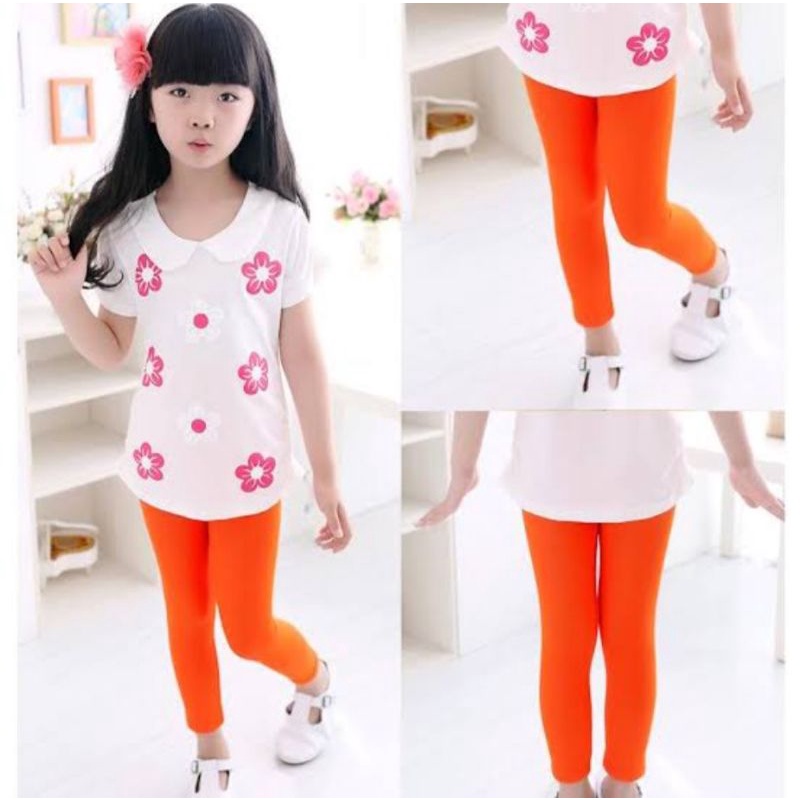 legging anak perempuan usia 3-12 thn/lejing anak random