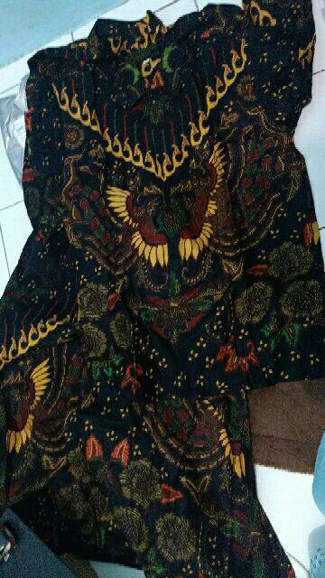 Batik Couple Keluarga Sania Ruffle Ori Ndoro Jowi Kupu Kuning