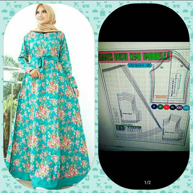 Pola Baju Gamis Busui