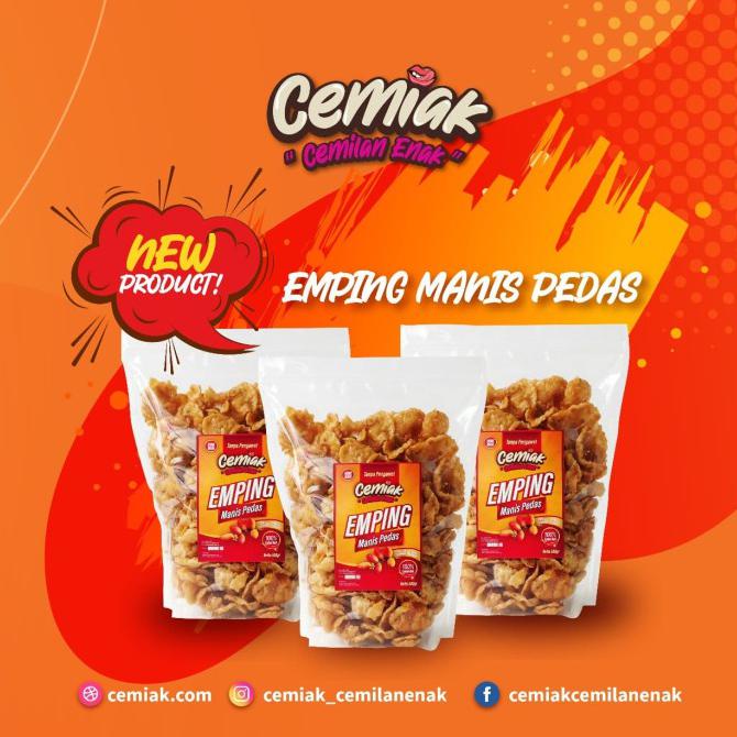 

Cuci Gudang Emping Manis Pedas Keripik Gurih Kriuk Renyah Tradisional 500 Gram