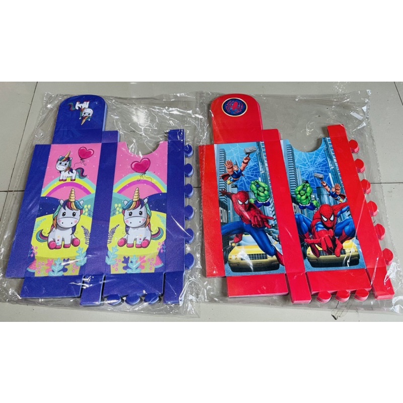 

Pencil case rakit motif kartun fancy isi 12 per motif plus plastik