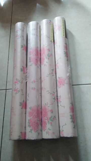 Batik Polos Rame Pinkk F4 - Wallpaper Dinding - Ukuran : 45cm X 10m - Jakarta Wallpaper