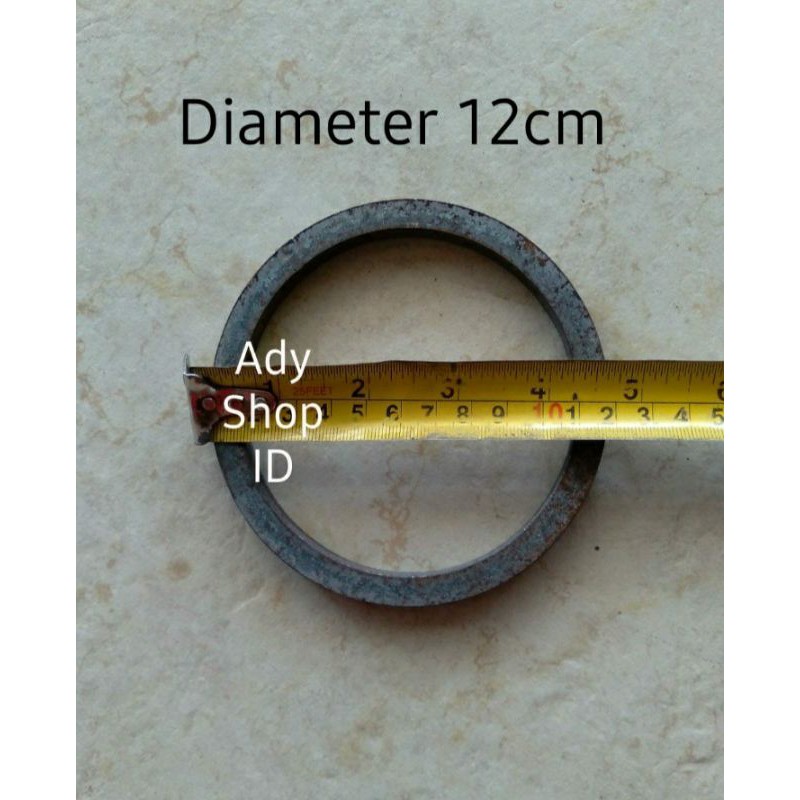 ornamen pagar besi lingkaran nako 9½mm  diameter 12cm