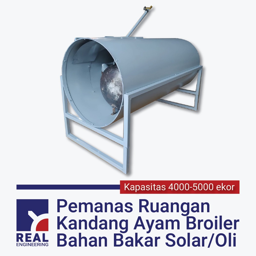 Pemanas Ruangan Kandang Ayam Broiler Bahan Bakar Solar atau Oli Bekas