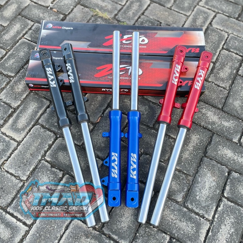 Shock Depan KYB As Bottom skok KYB Zeto Yamaha Vixion As 33 Bisa di aplikasi di T segitiga ninja Sco