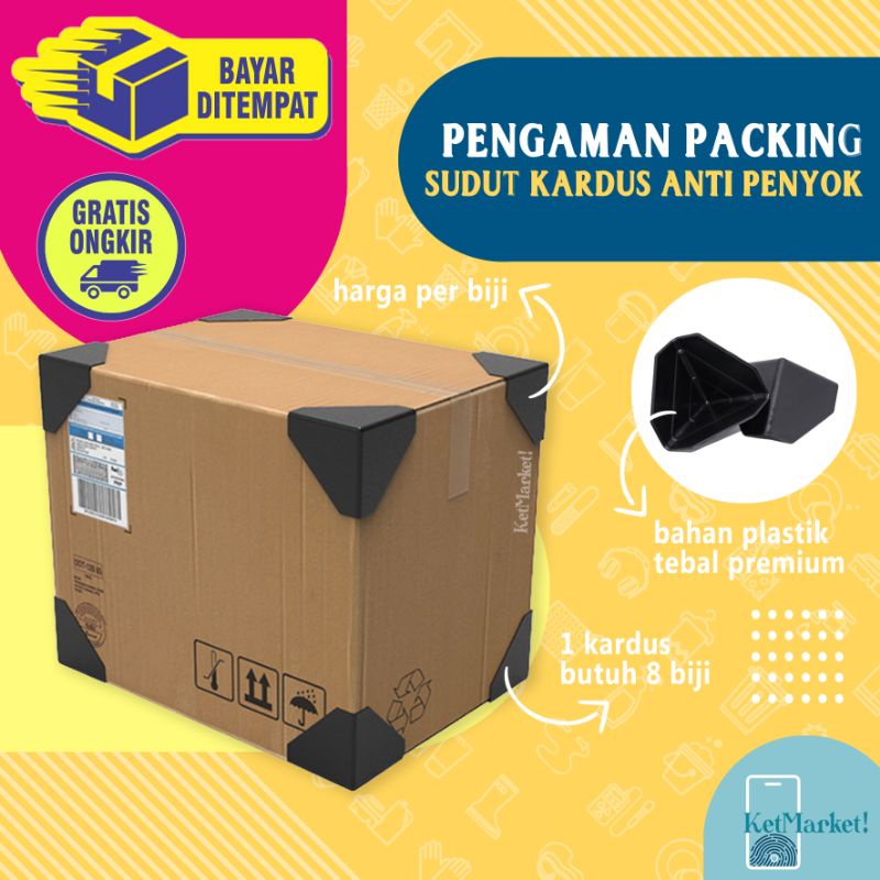 

CARDBOARD CORNER PROTECTOR - Siku Segitiga Plastik Pelindung Sudut Kardus Pengaman Kemasan Packing