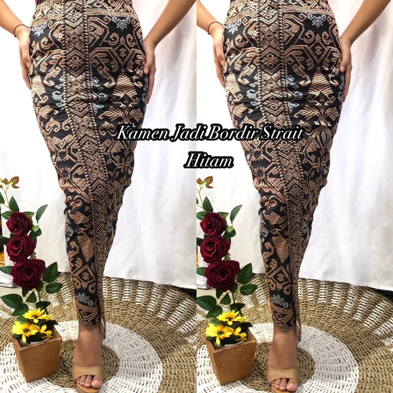 Jual Kamen Jadi Bordir Strait Songket Bali Rok Songket Bali Shopee Indonesia