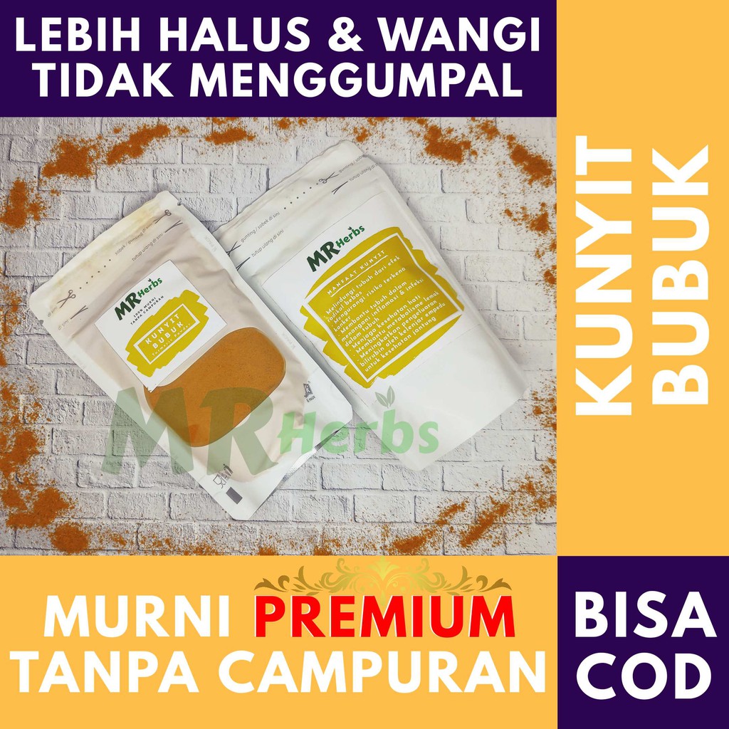 

Kunyit Bubuk / Kunyit / Bubuk Kunyit Murni / kunyit bubuk asli / jamu kunyit / kunyit bubuk organik / Asli Kualitas Premium Isi 70gr By Mr Herbs / Kesehatan / Makanan
