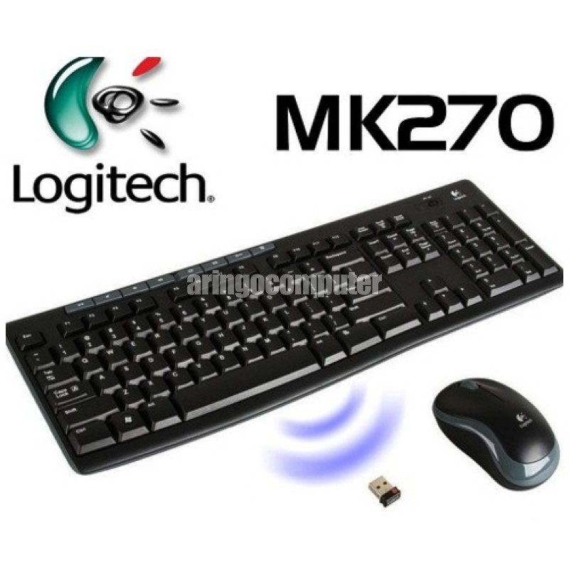 Keyboard Logitech Combo Mouse Wireless MK270