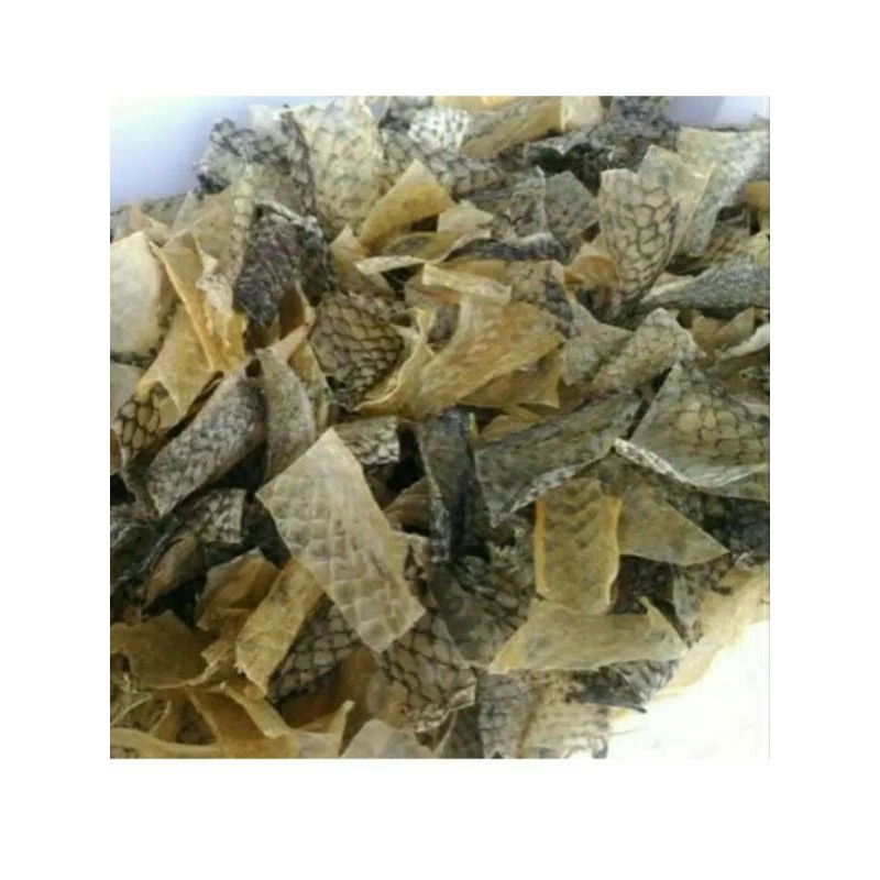 

750gr KRUPUK KULIT IKAN NILA MENTAH potongan