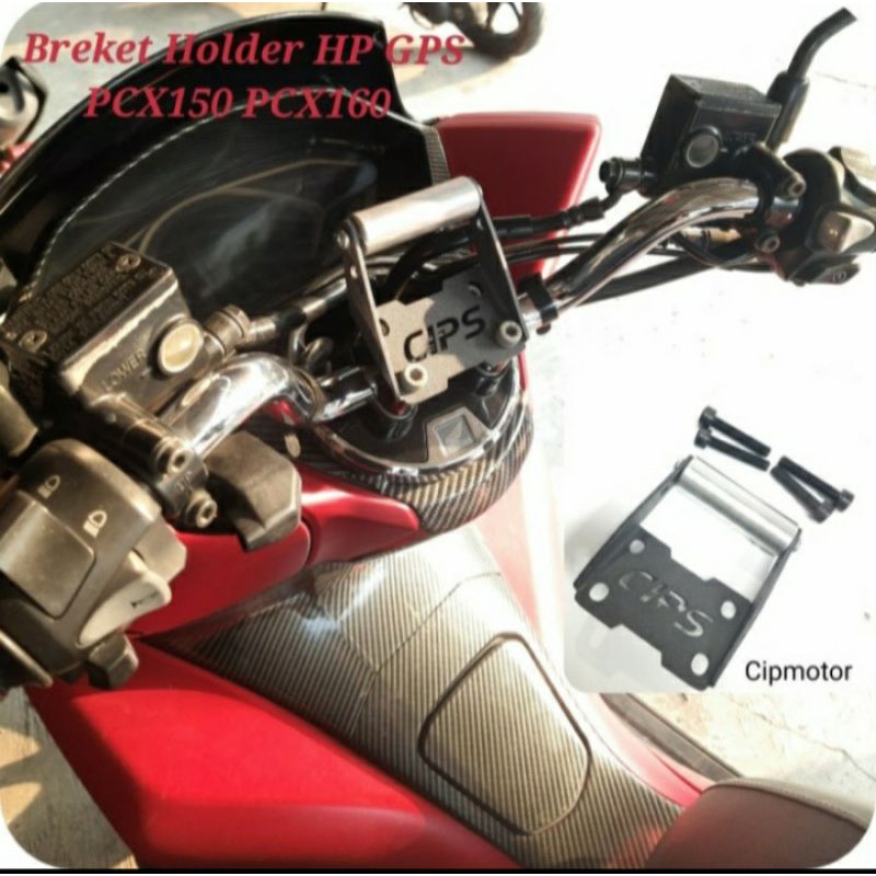 Pegangan hp New PCX 160 150 Breket holder hp New PCX 160 150 cips