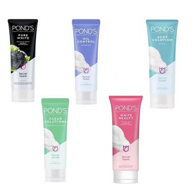 PONDS FACE FOAM AND SCRUB CLEANSER WAJAH FACIAL SABUN PEMBERSIH