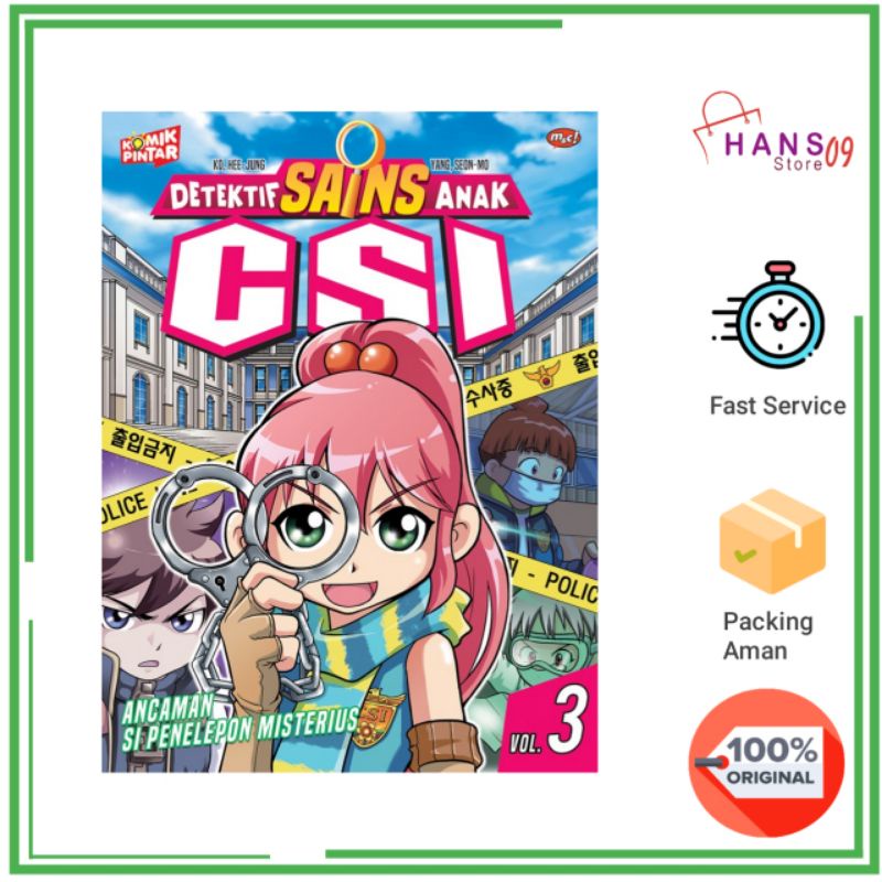 Komik Pintar : Detektif Sains Anak CSI 03 - Ancaman Si Penelepon Misterius