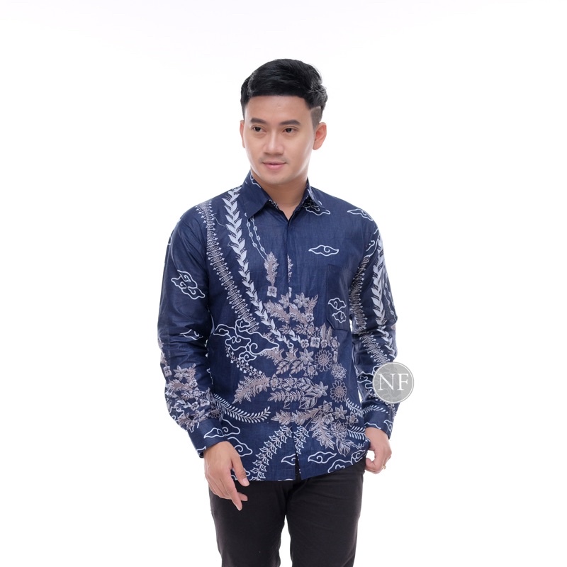 Hem Batik Pria Panjang Lawasan Sogan/Pari Sulur/Parang Black/Merak Papua Ori by Batiek