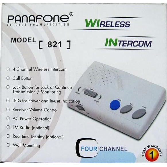 Panafone Wireless Intercom